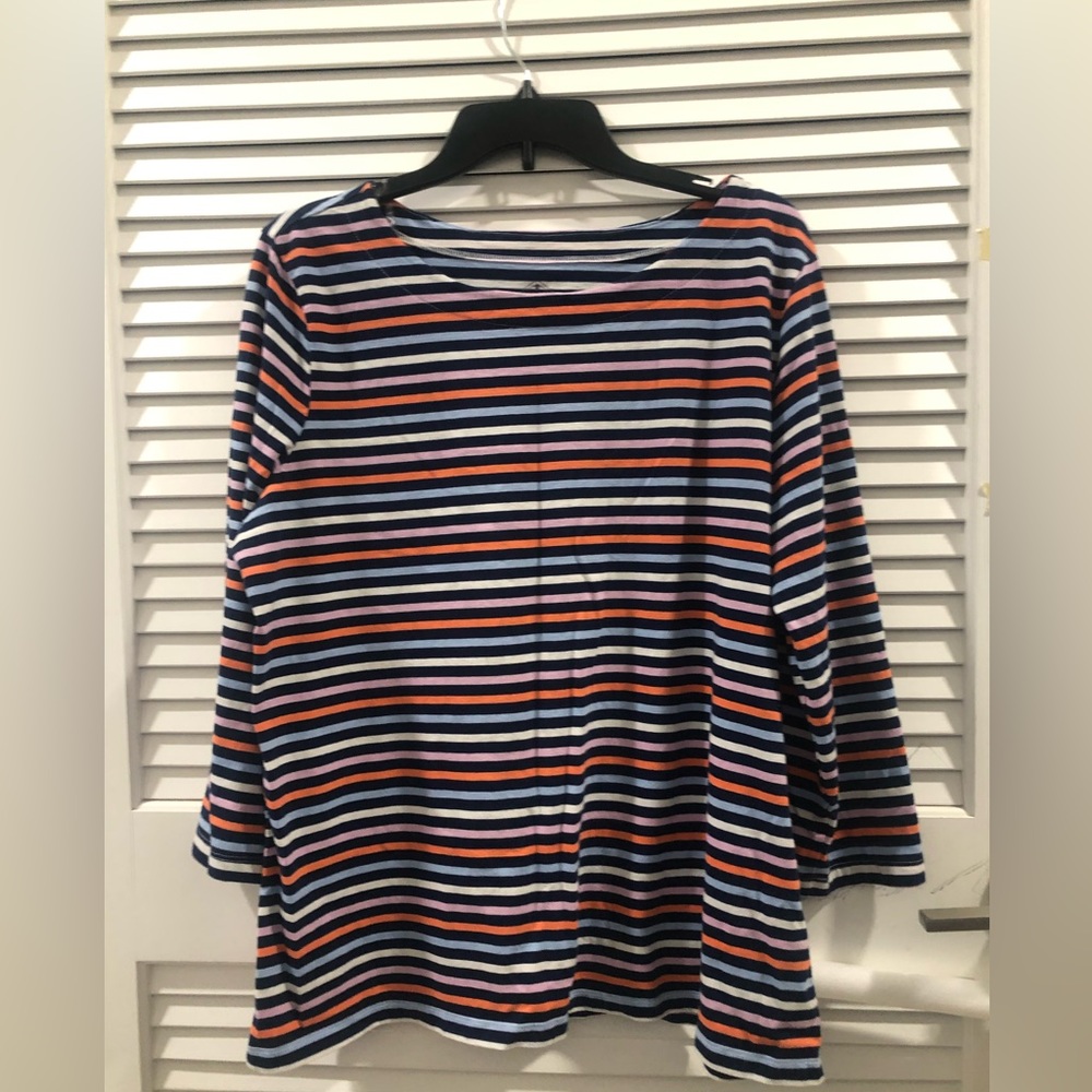 St John’s size XXL striped woman’s long sleeve shirt